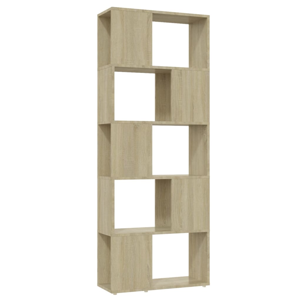 Bokhylle/romdeler sonoma eik 60x24x155 cm
