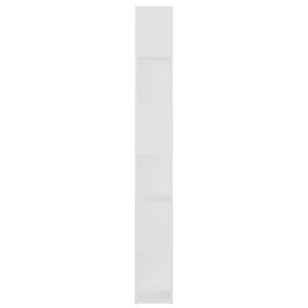 Bokhylle/romdeler hvit 60x24x186 cm