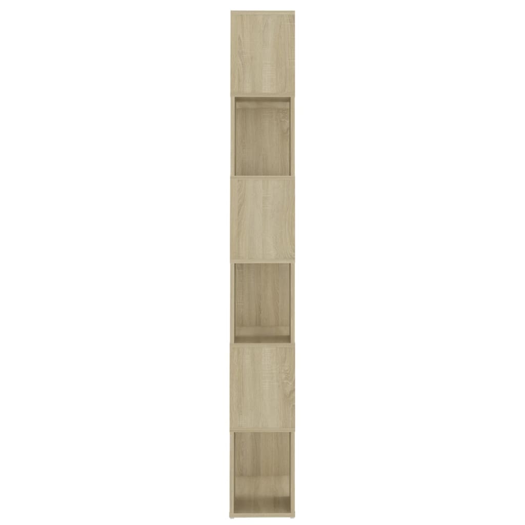 Bokhylle/romdeler sonoma eik 60x24x186 cm konstruert tre