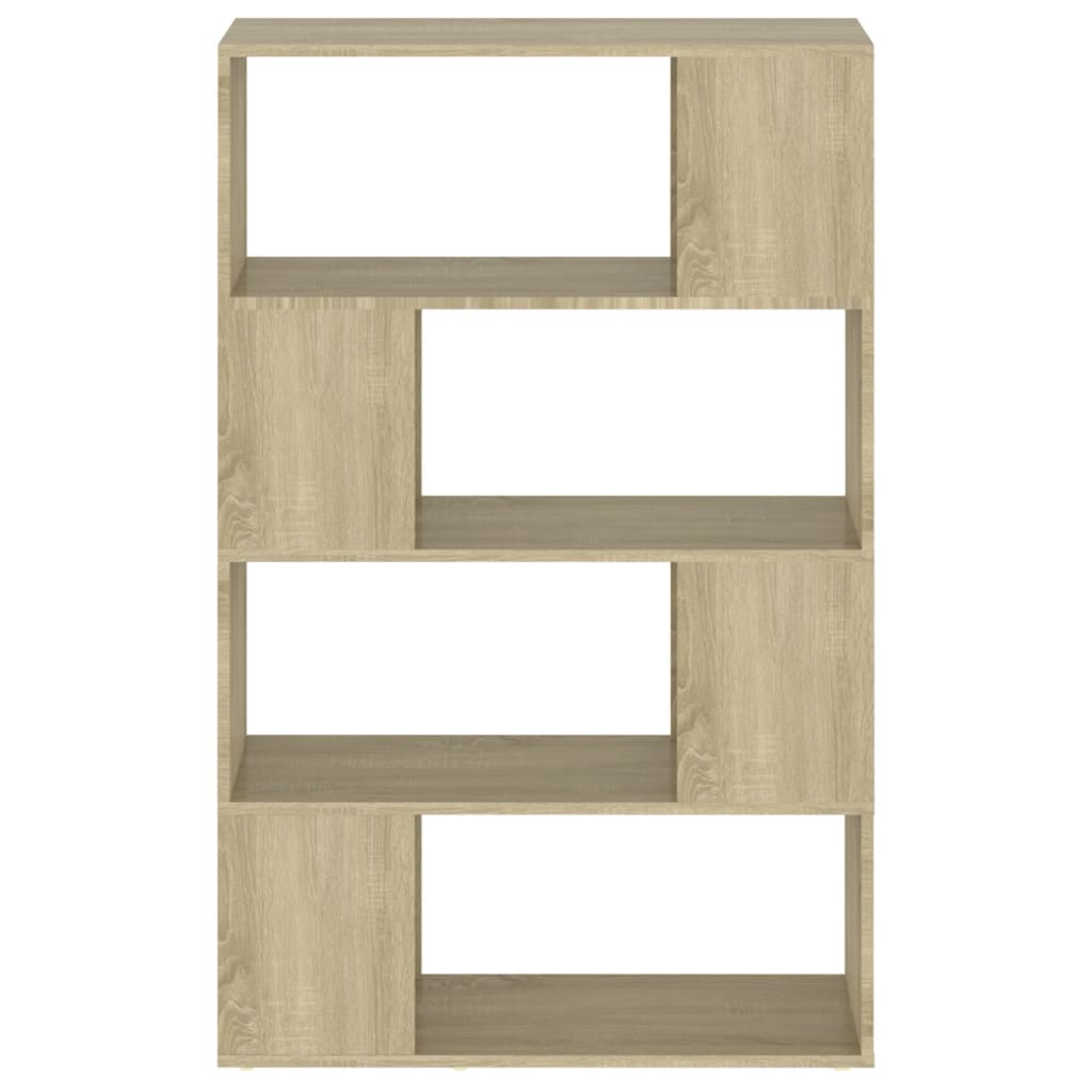 Bokhylle/romdeler sonoma eik 80x24x124,5 cm konstruert tre