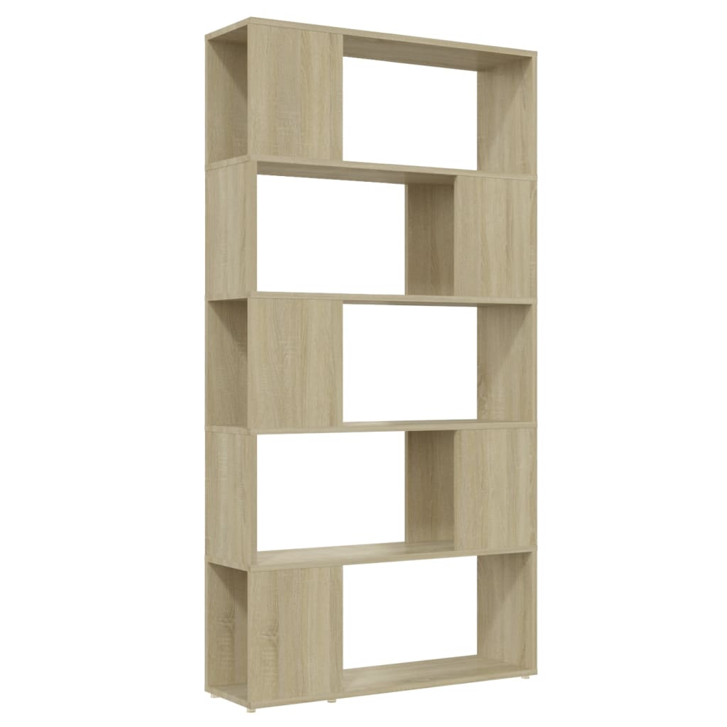 Bokhylle/romdeler sonoma eik 80x24x155 cm konstruert tre