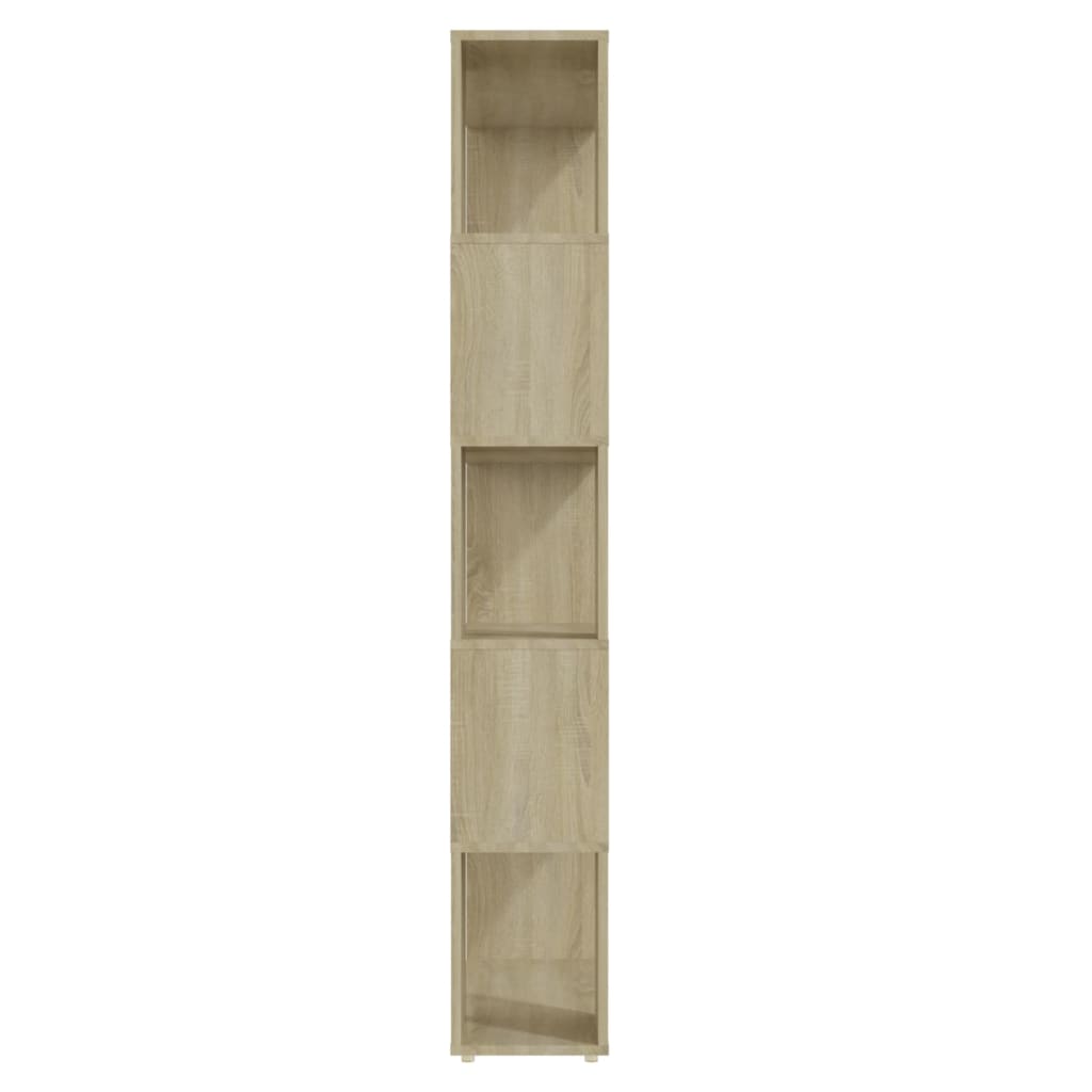 Bokhylle/romdeler sonoma eik 80x24x155 cm konstruert tre