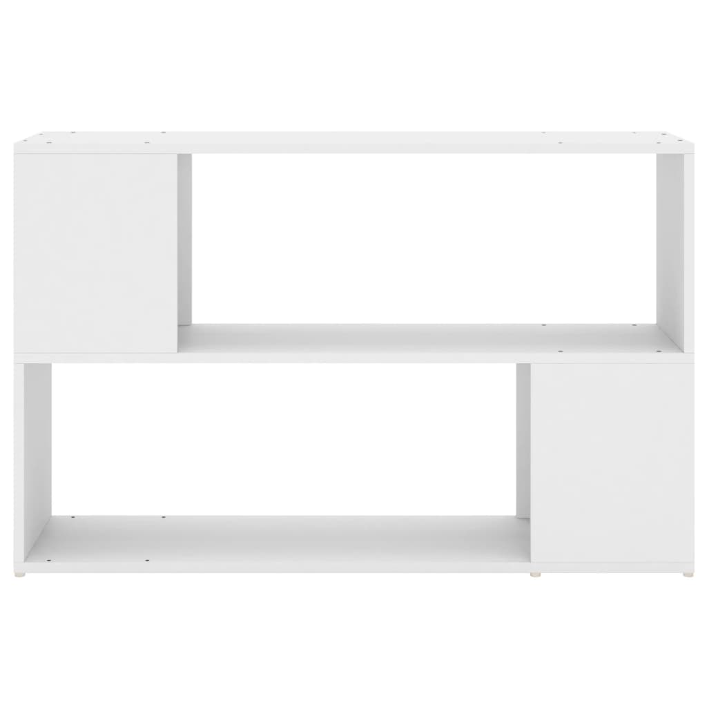 Bokhylle hvit 100x24x63 cm konstruert tre
