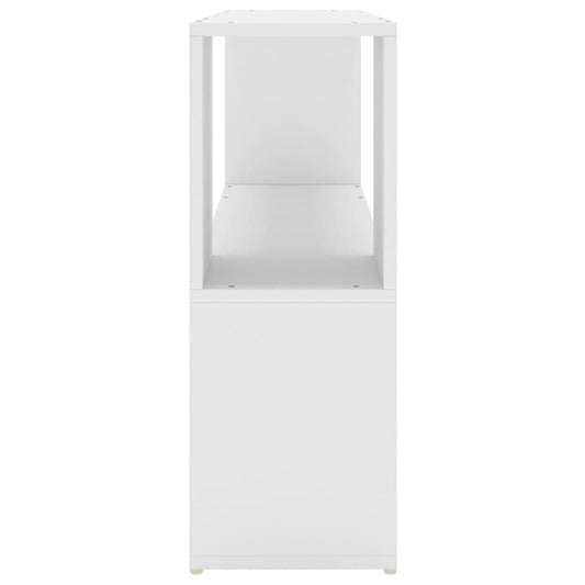 Bokhylle hvit 100x24x63 cm konstruert tre