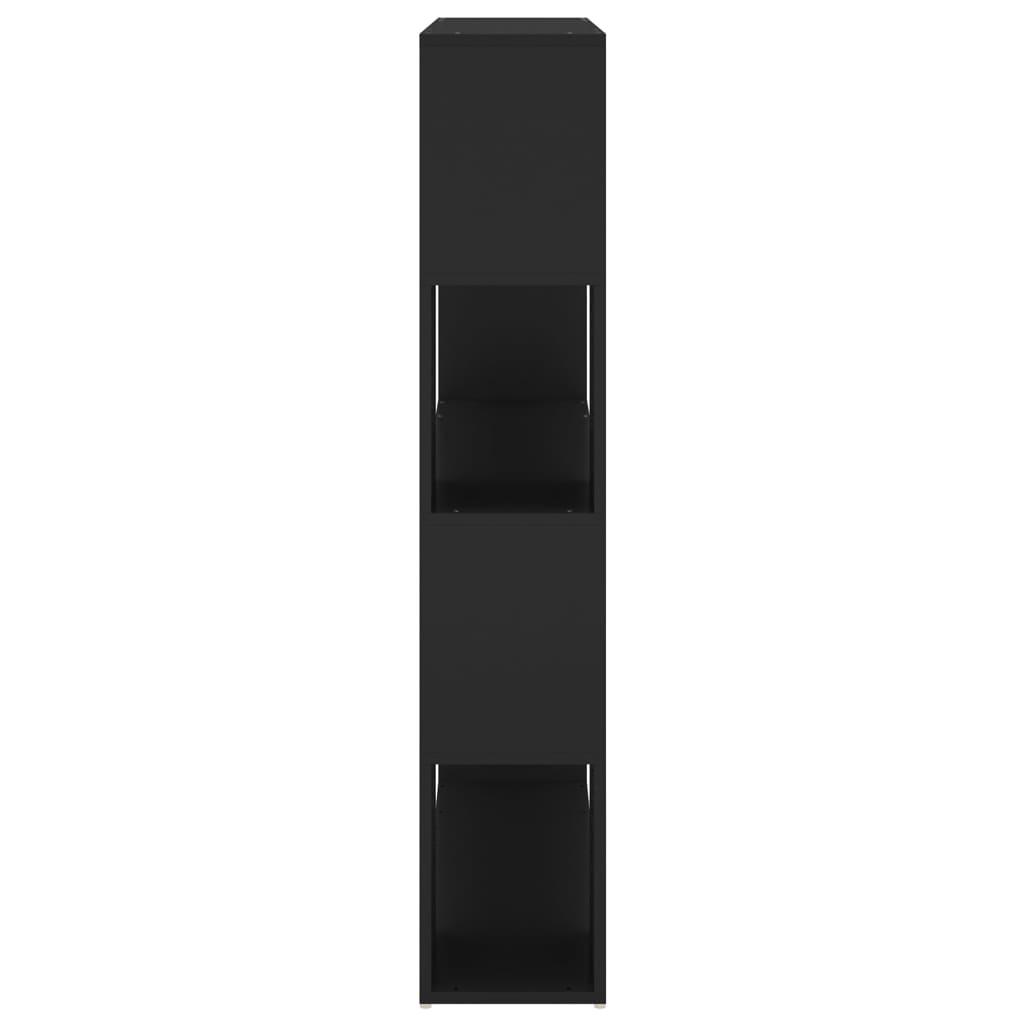 Bokhylle/romdeler svart 100x24x124 cm