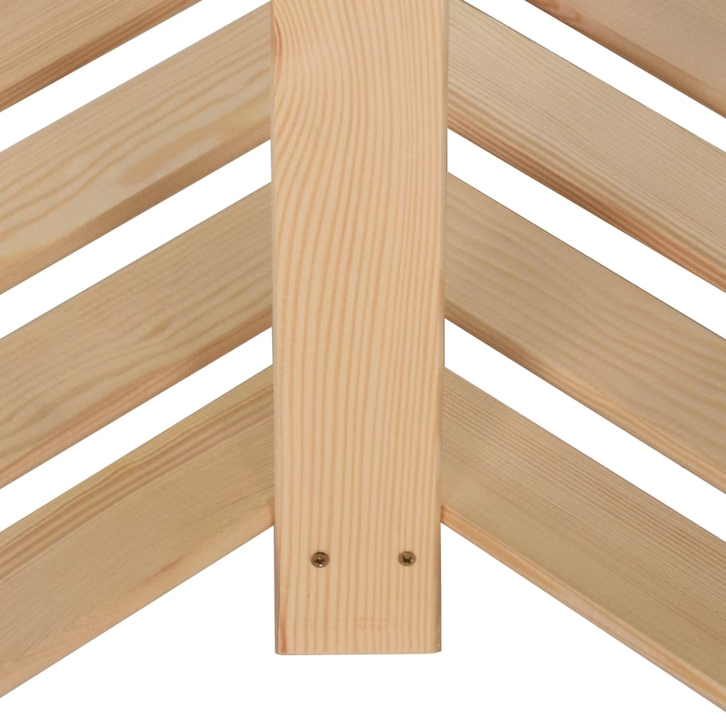 Hjørnehylle 5 etasjer 82,5x82,5x170 cm heltre furu