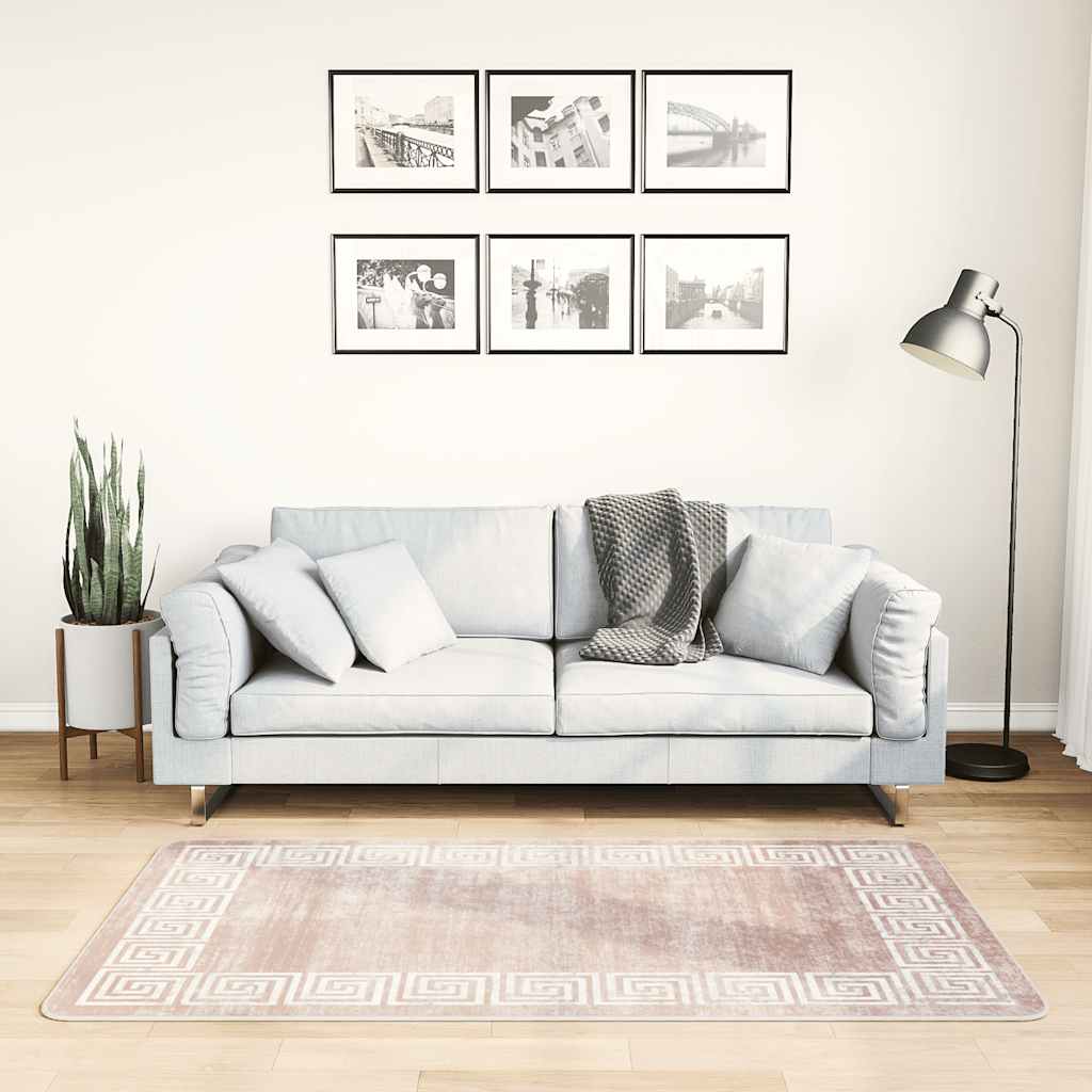 Vaskbart teppe 80x150 cm beige