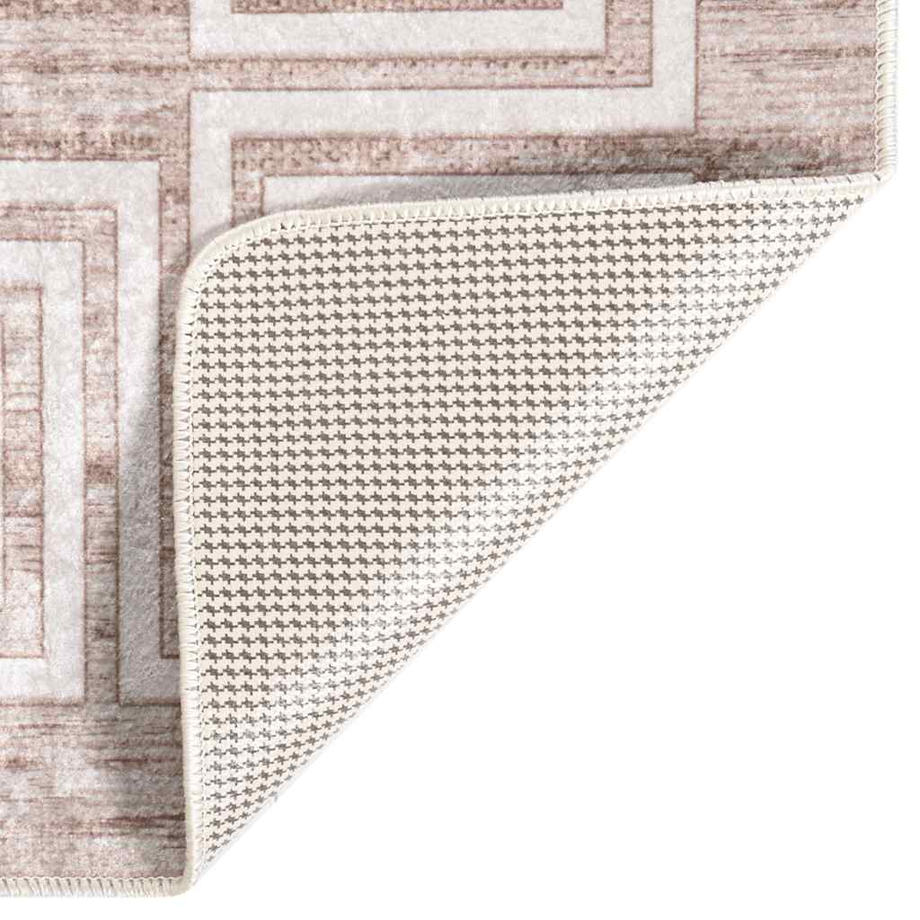 Vaskbart teppe 160x230 cm beige sklisikker