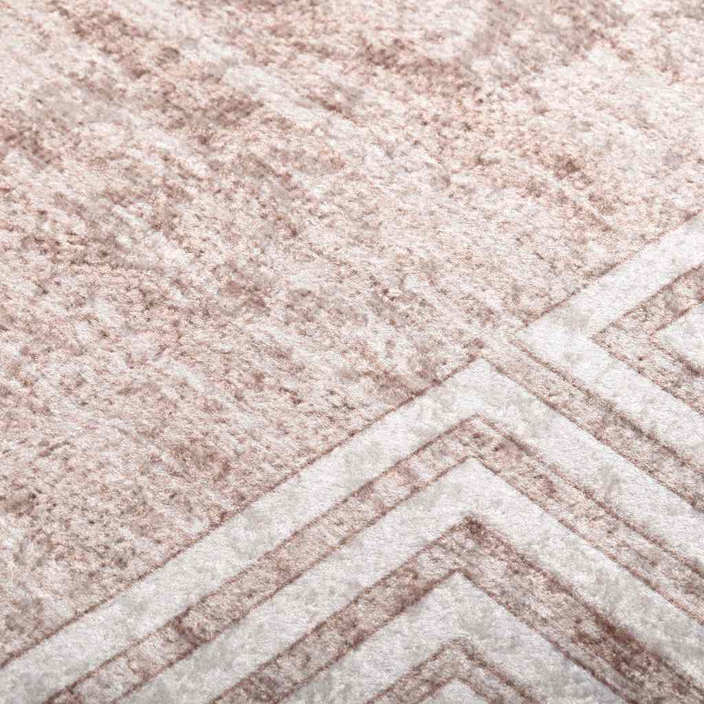 Vaskbart teppe 160x230 cm beige sklisikker