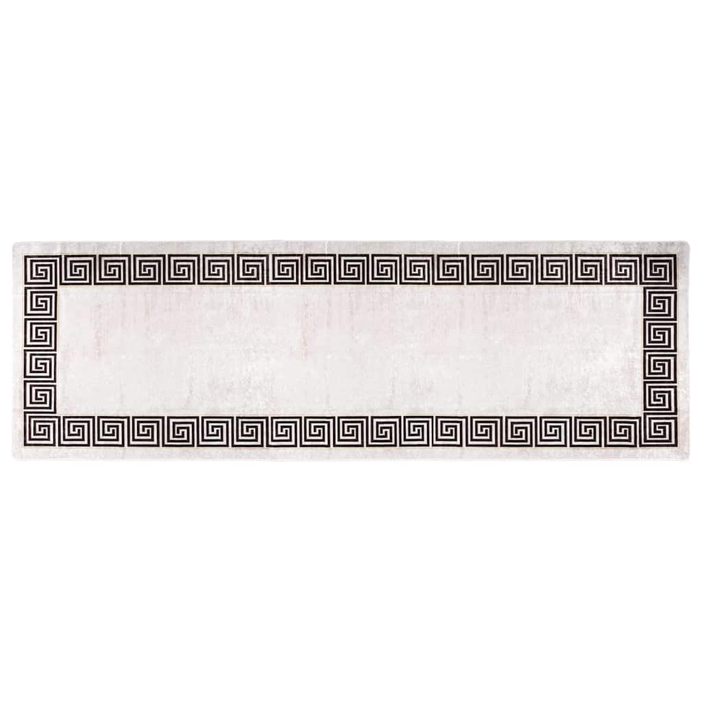 Vaskbart teppe 80x300 cm lys beige