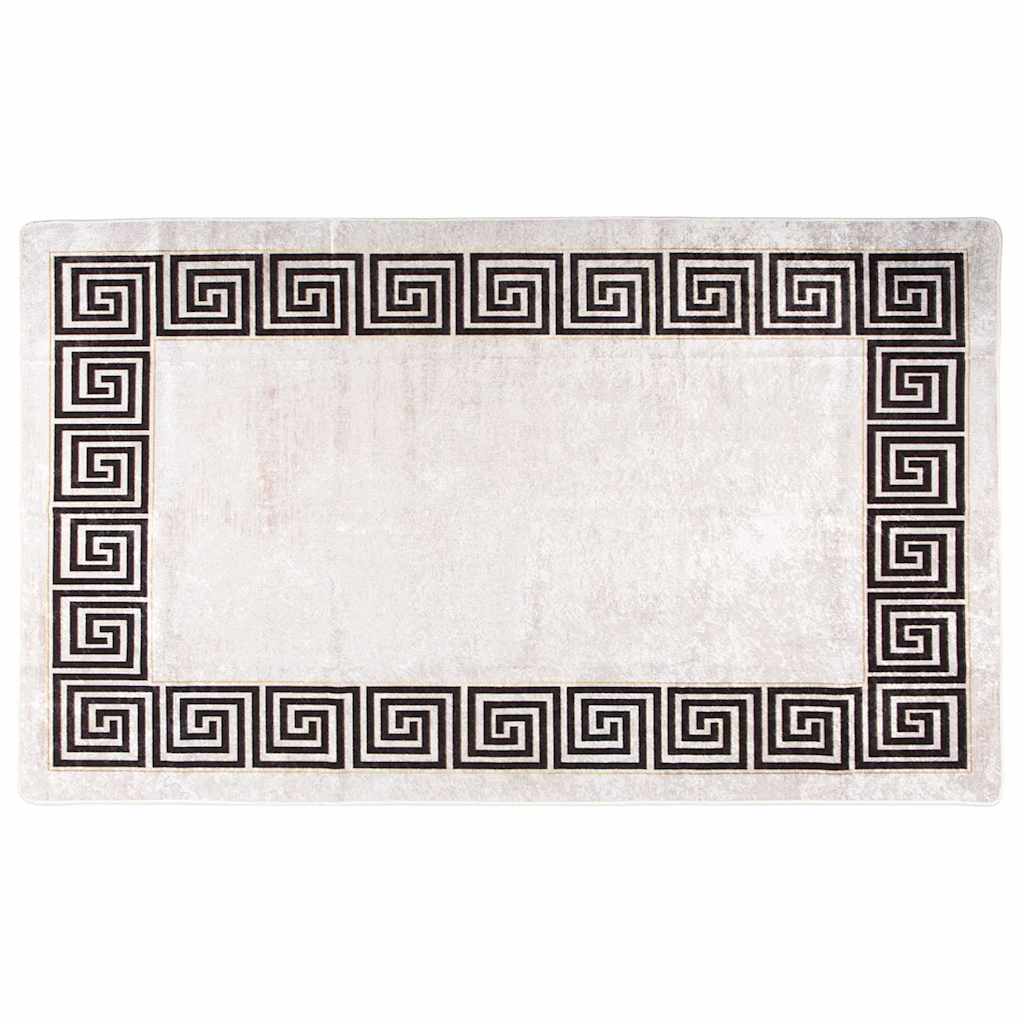 Vaskbart teppe 120x180 cm lys beige