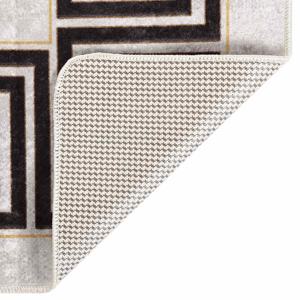 Vaskbart teppe 120x180 cm lys beige