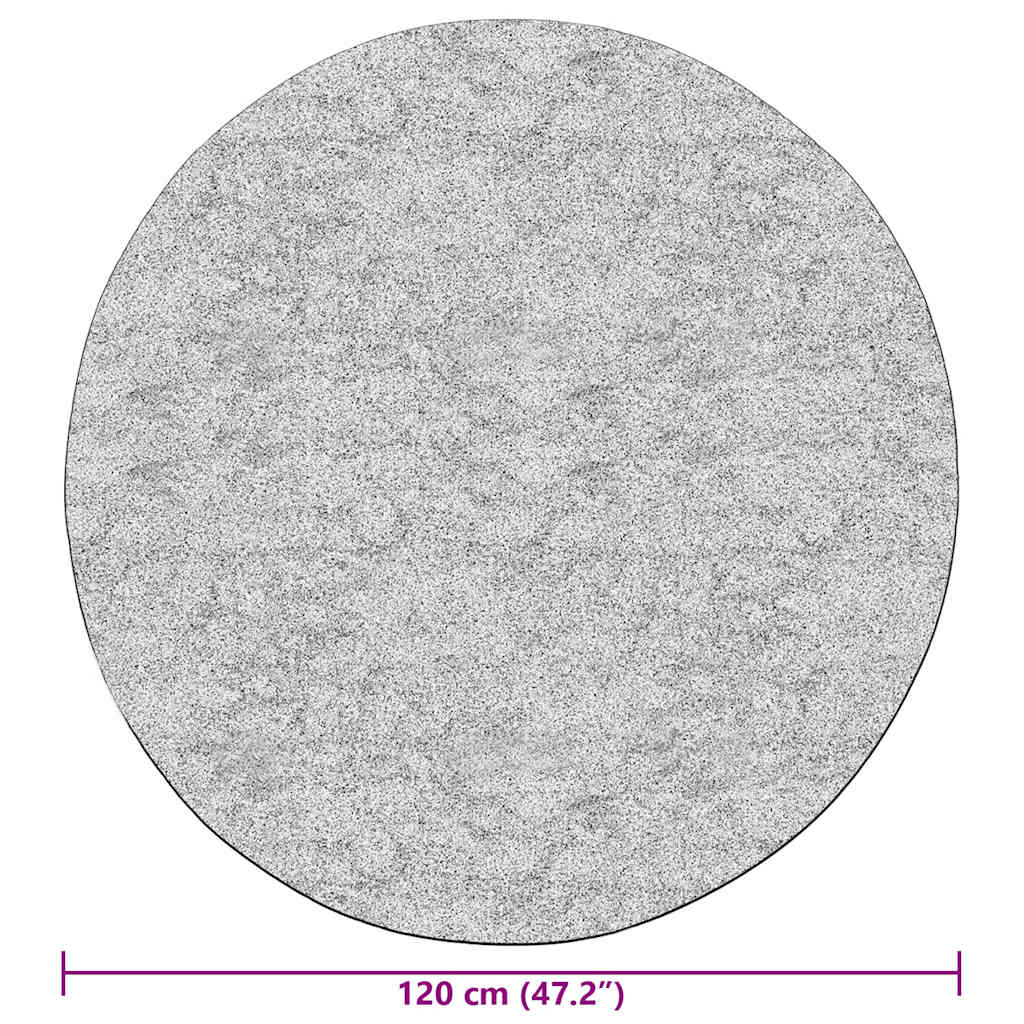 Vaskbart teppe φ120 cm lysebeige sklisikker