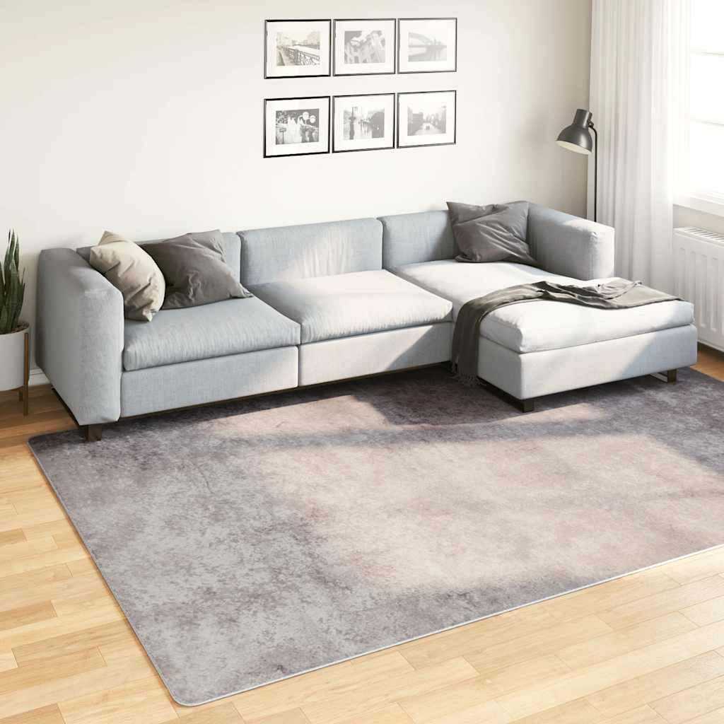 Vaskbart teppe 190x300 cm grå
