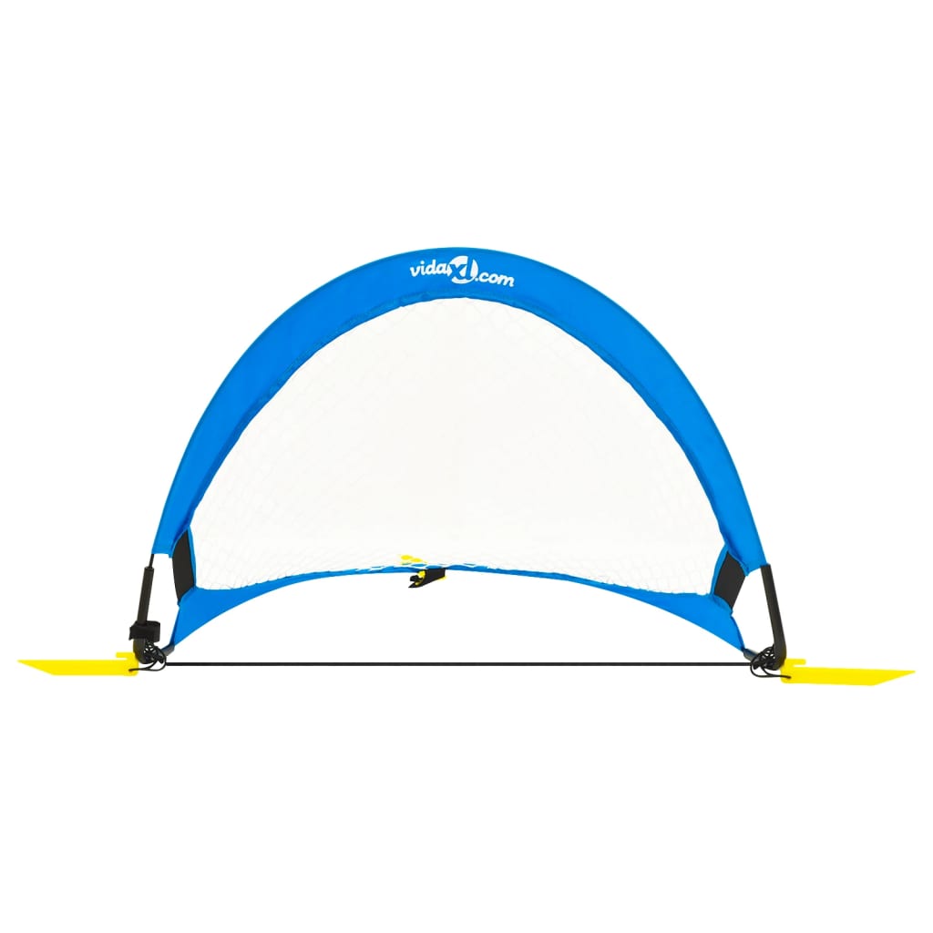 Fotballmål for barn 2 stk oppbevaringspose 75,5x46x48 cm