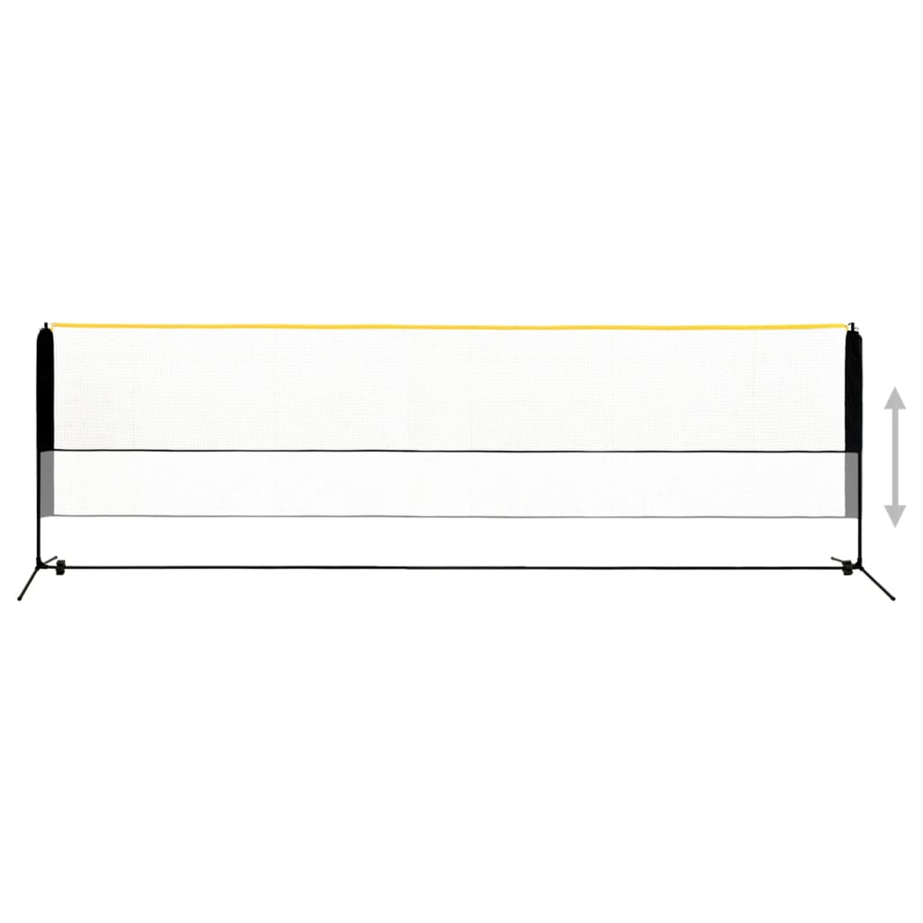 Justerbart badmintonnett 500x103x94-158 cm metall vidaXL
