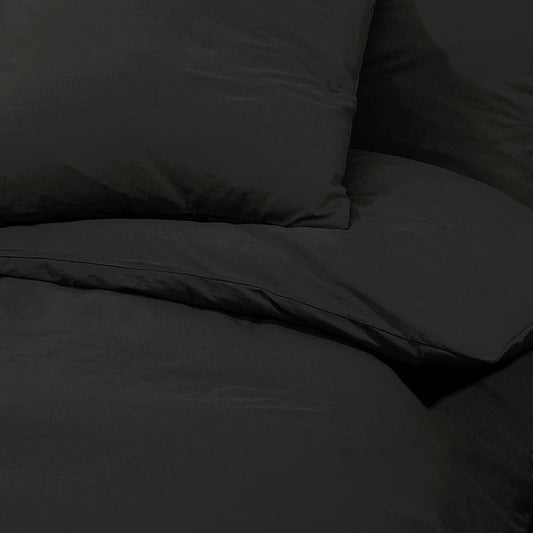 Sengesett svart 140x200 cm lett mikrofiber