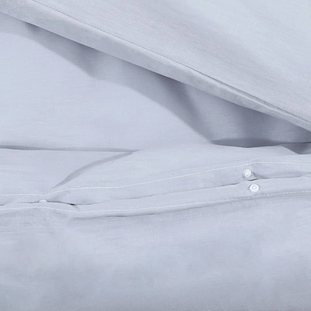 Sengesett grå 135x200 cm bomull