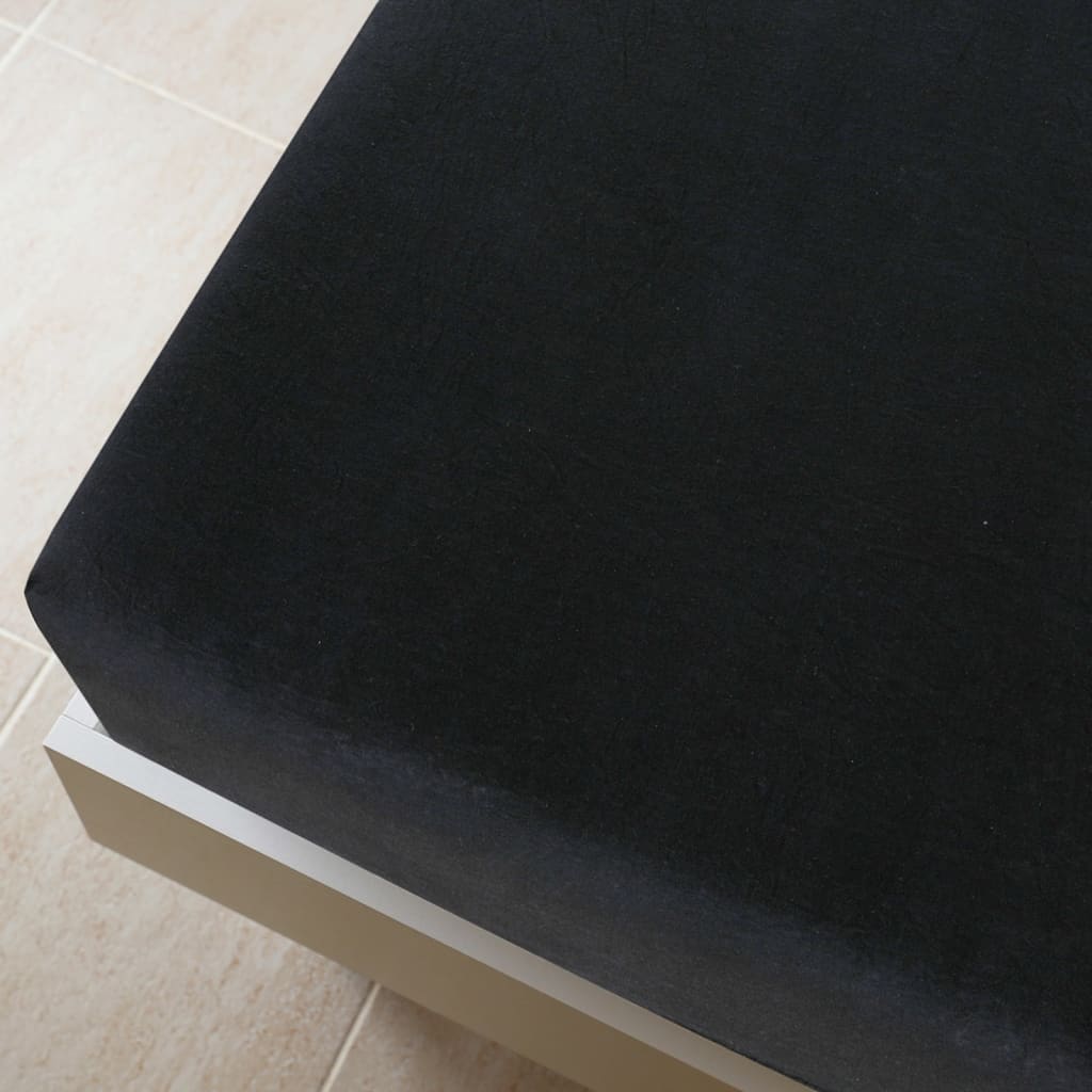 Jerseylaken svart 140x200 cm bomull
