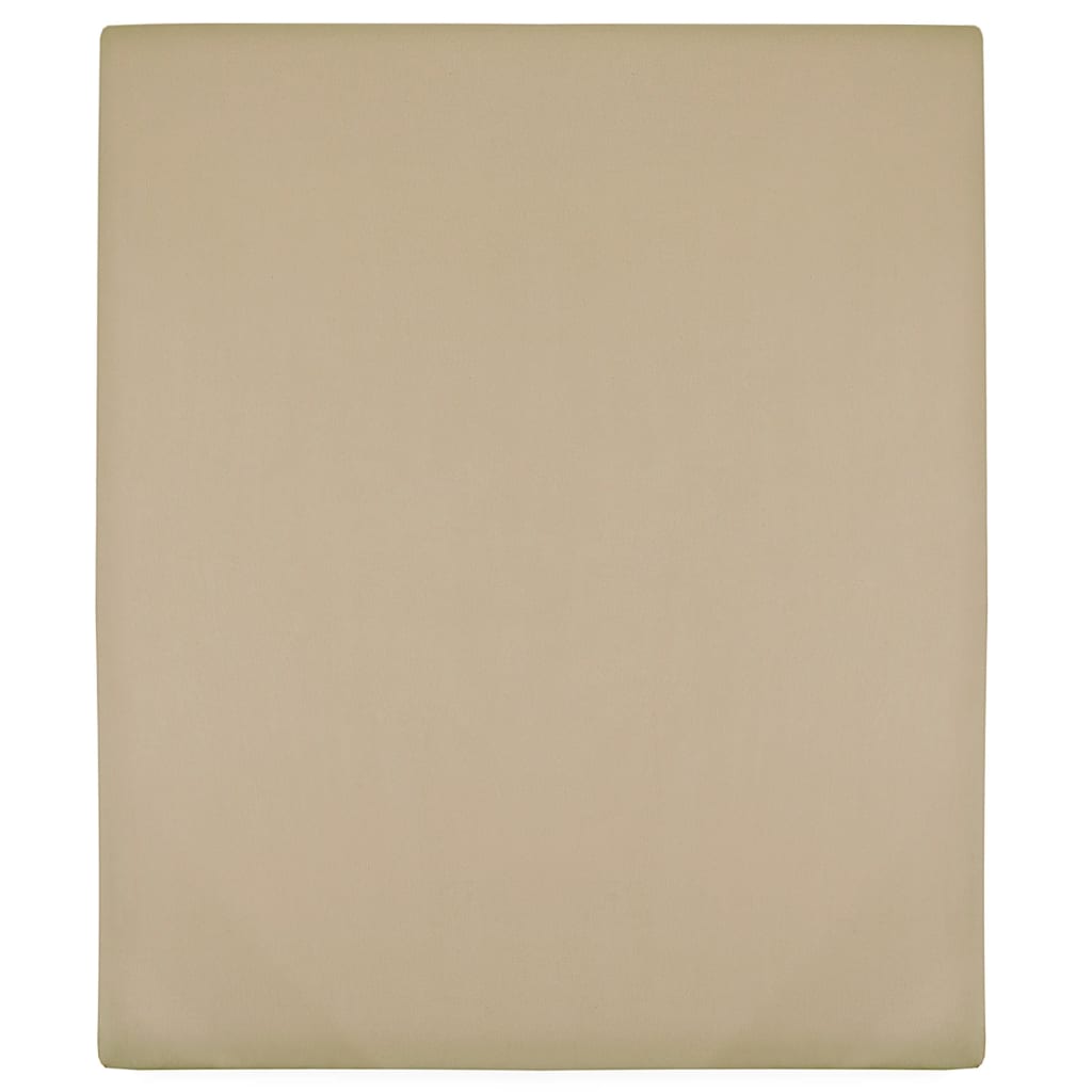 Jerseylaken gråbrun 100x200 cm bomull