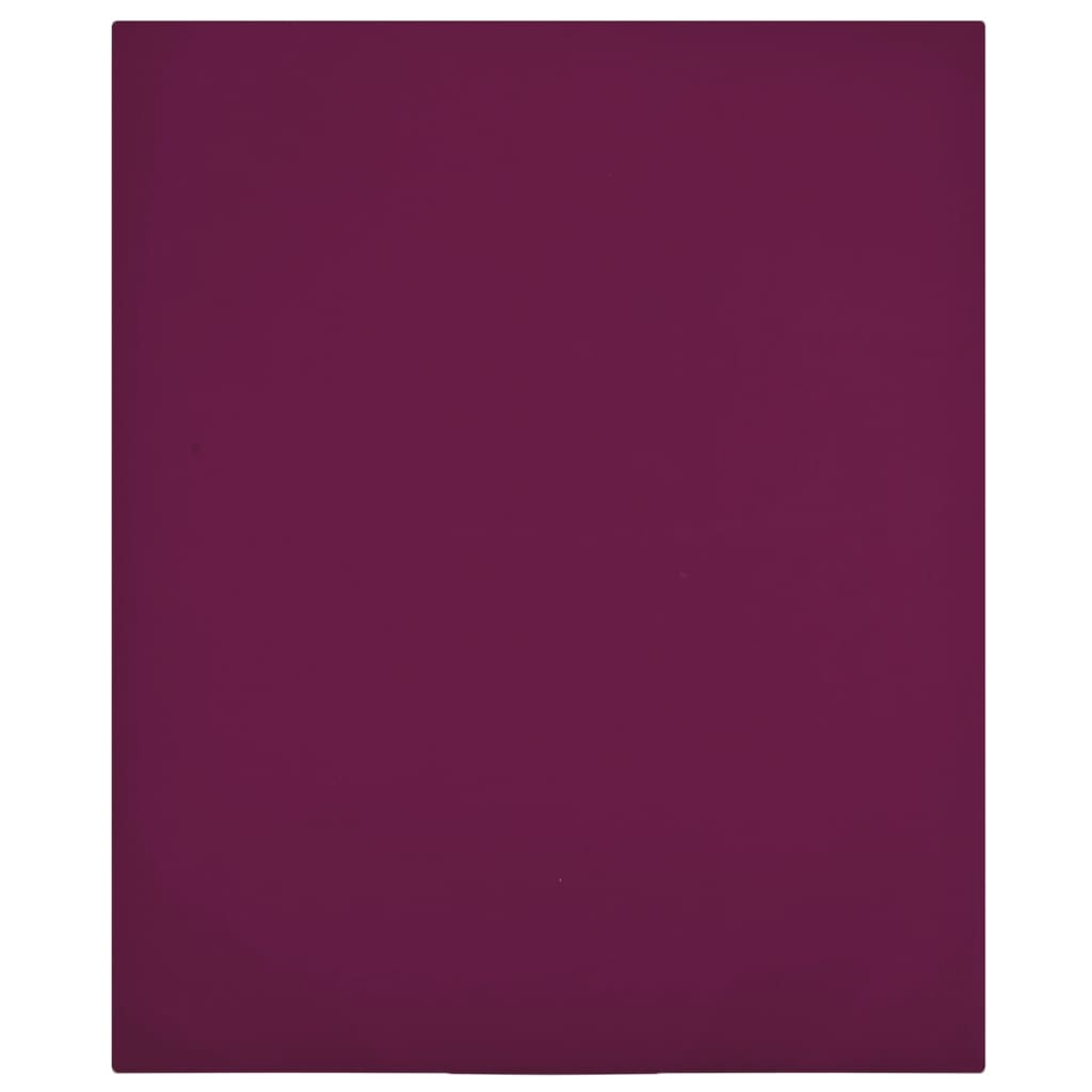 Jerseylaken 2 stk vinrød 90x200 cm bomull
