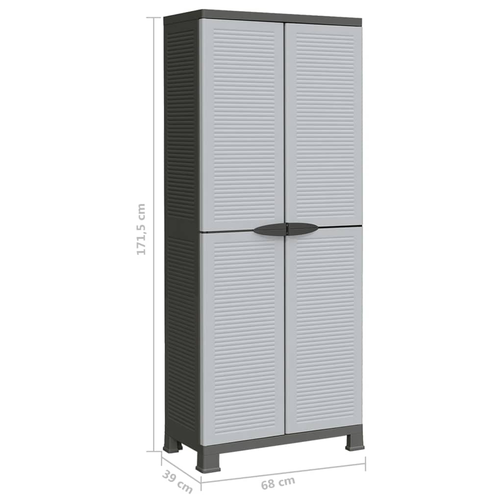 Plastskap 68x39x171,5 cm