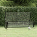 2-i-1 Fotballmål og stoppnett 202x104x120 cm stål