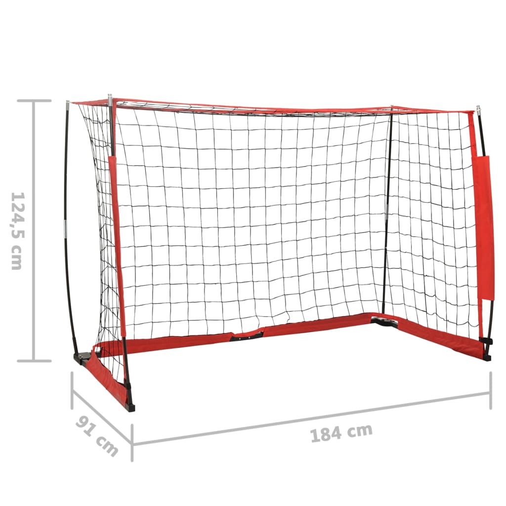 Fotballmål 184x91x124,5 cm stål