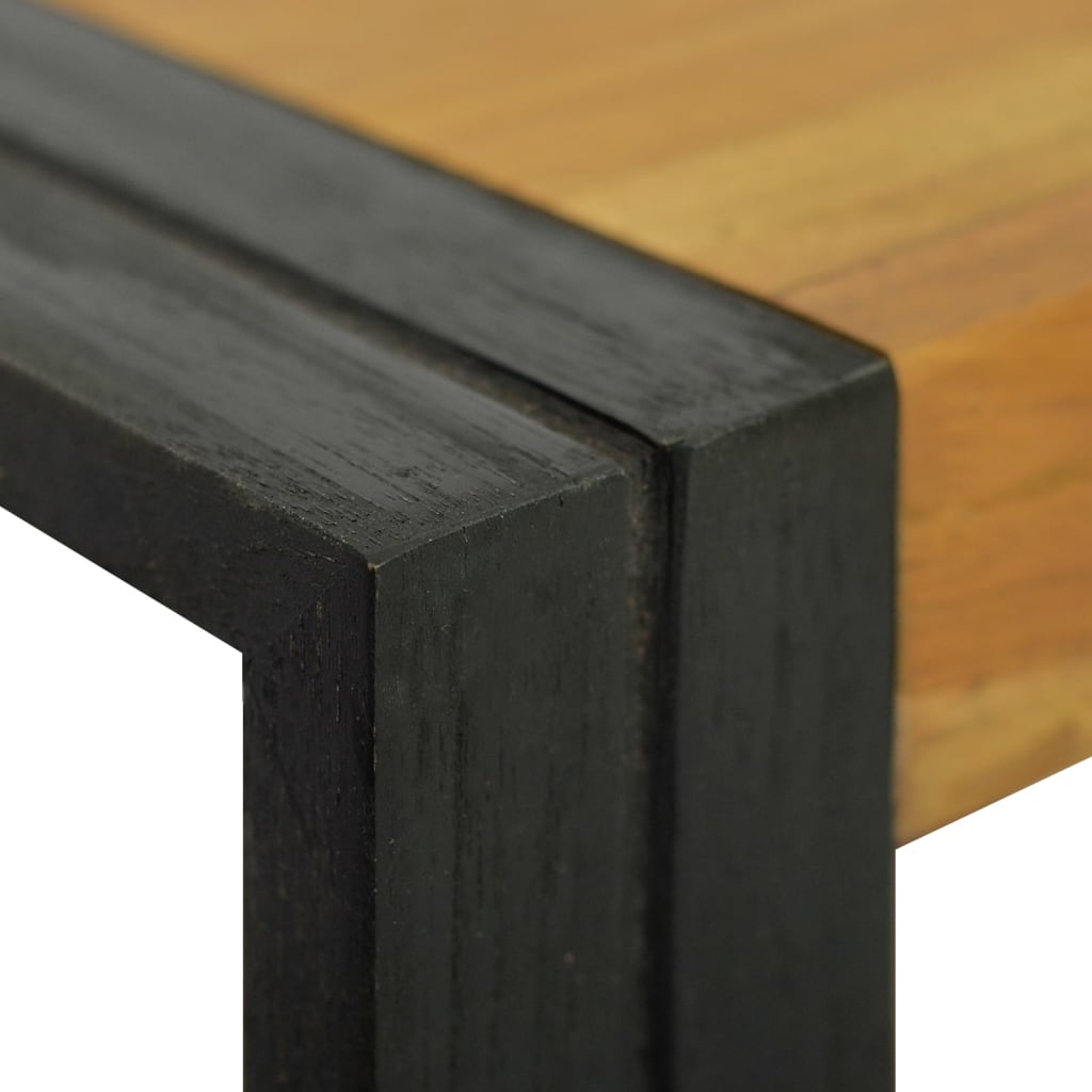 Veggmontert baderomsskap 90x45x35 cm heltre teak