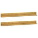 Vegghyller 2 stk 110x10x10 cm heltre teak