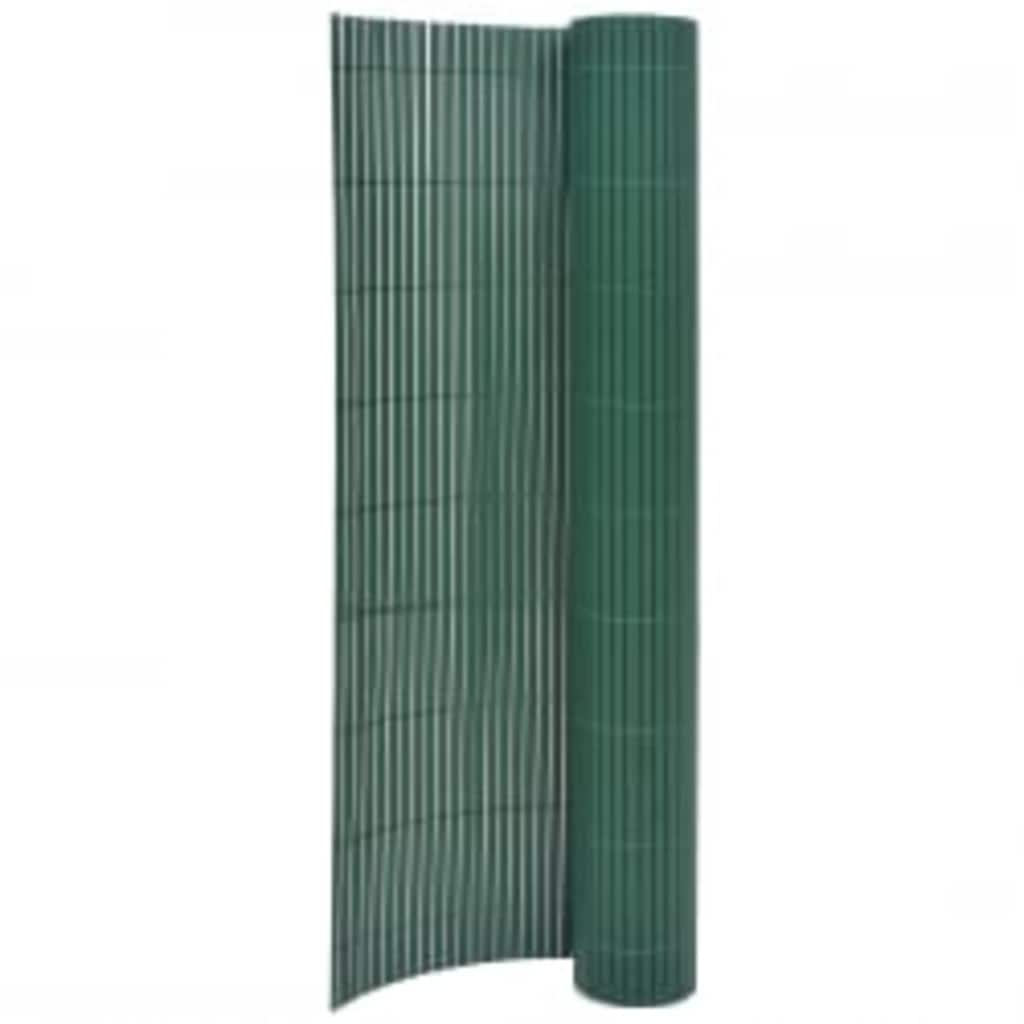 Dobbelsidet hagegjerde 90x400 cm grønn