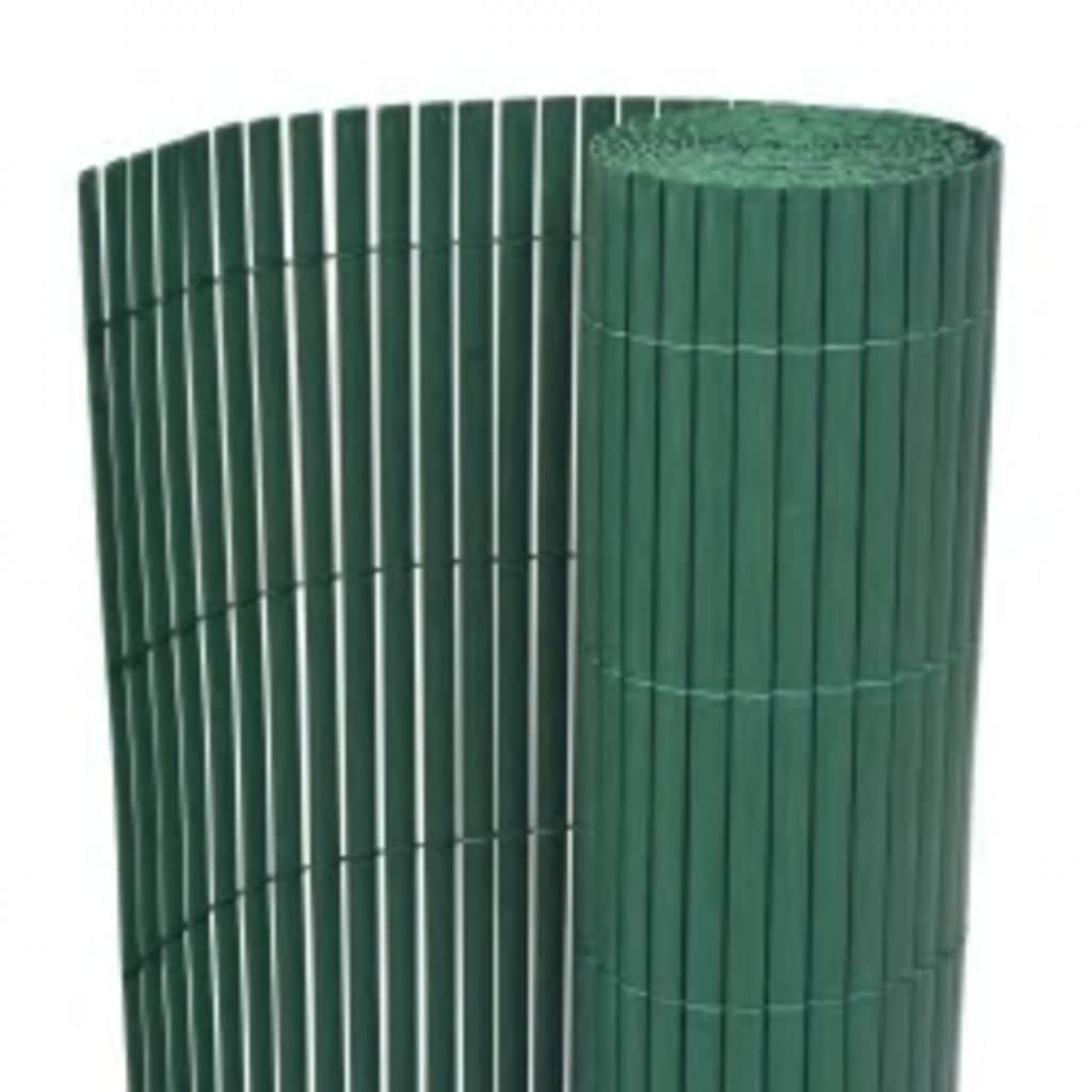 Dobbelsidet hagegjerde 90x400 cm grønn