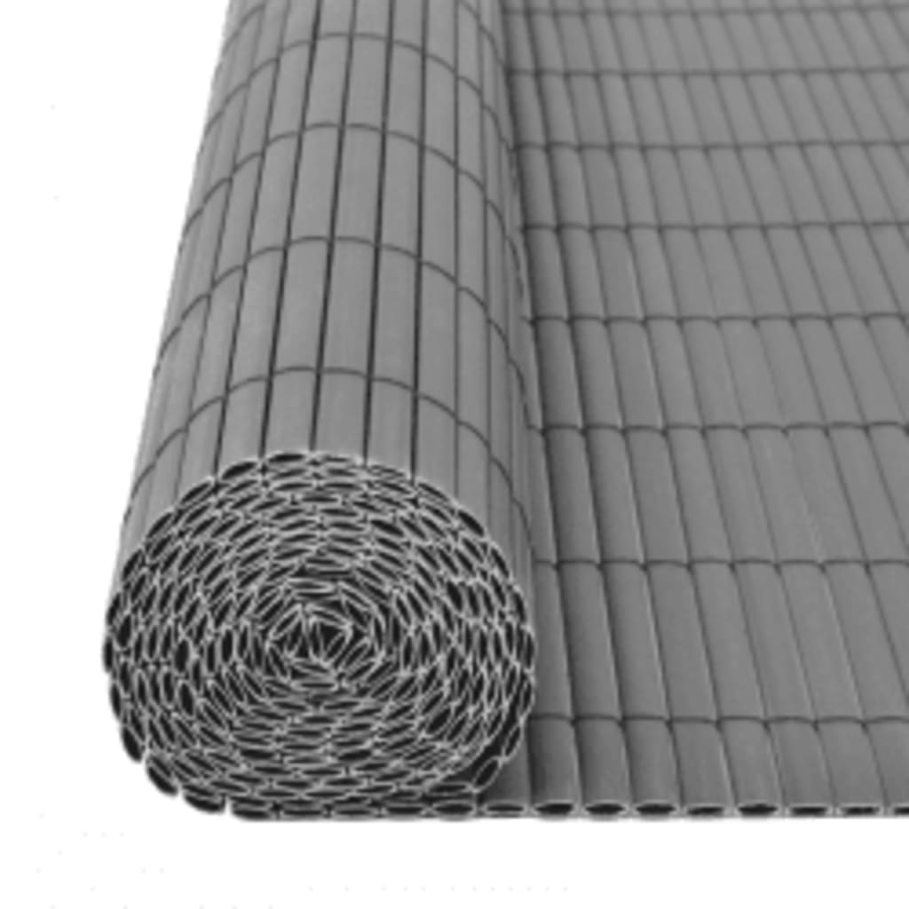 Dobbelsidet hagegjerde 110x300 cm grå