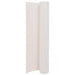 Dobbelsidet hagegjerde 110x400 cm hvit