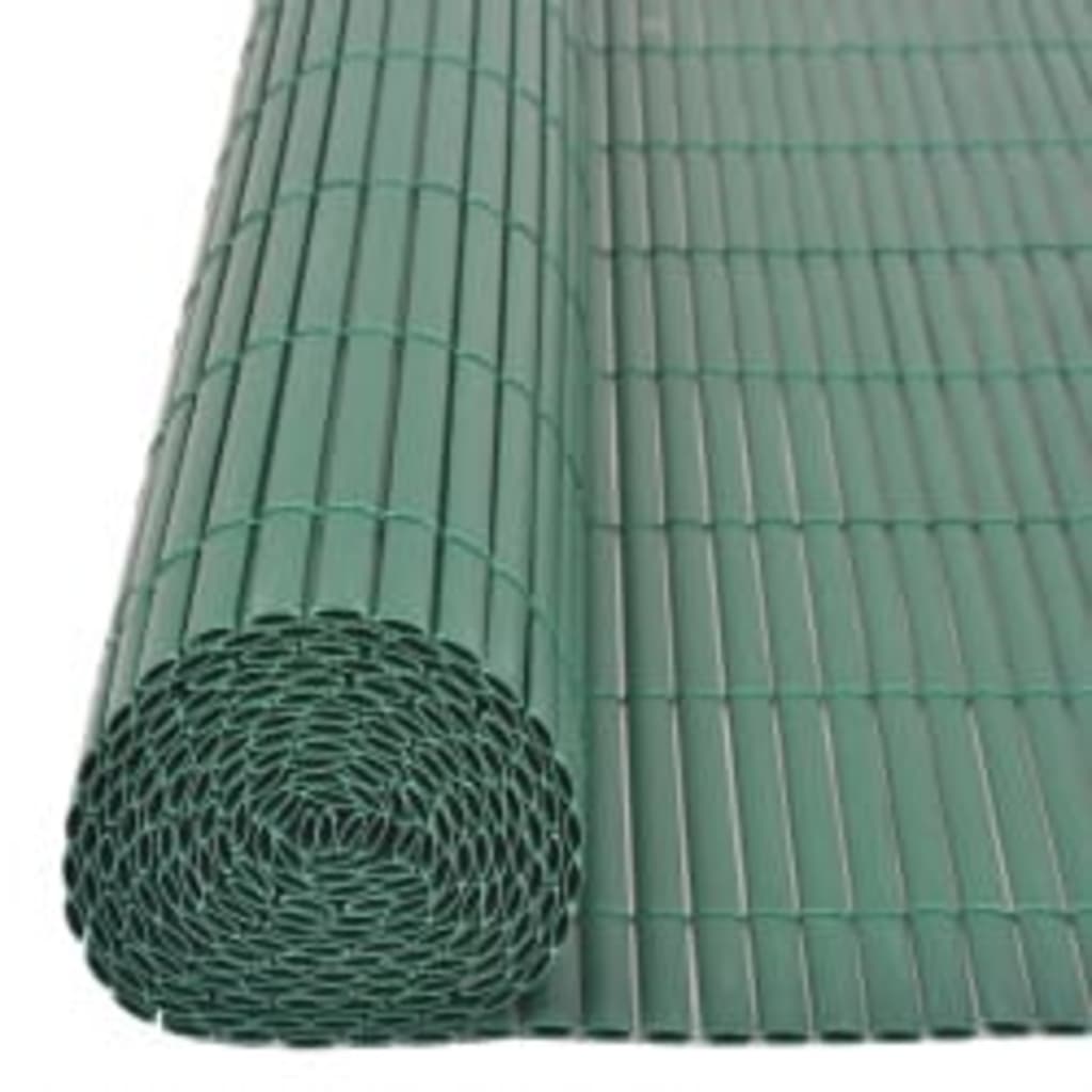 Dobbelsidet hagegjerde 110x400 cm grønn
