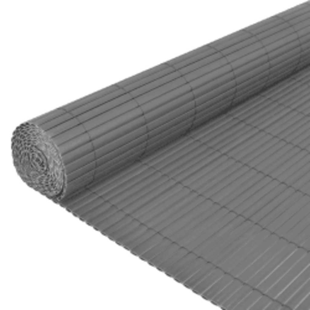 Dobbelsidet hagegjerde 110x400 cm grå