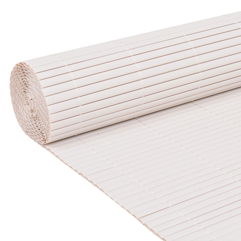 Dobbelsidet hagegjerde 110x500 cm hvit
