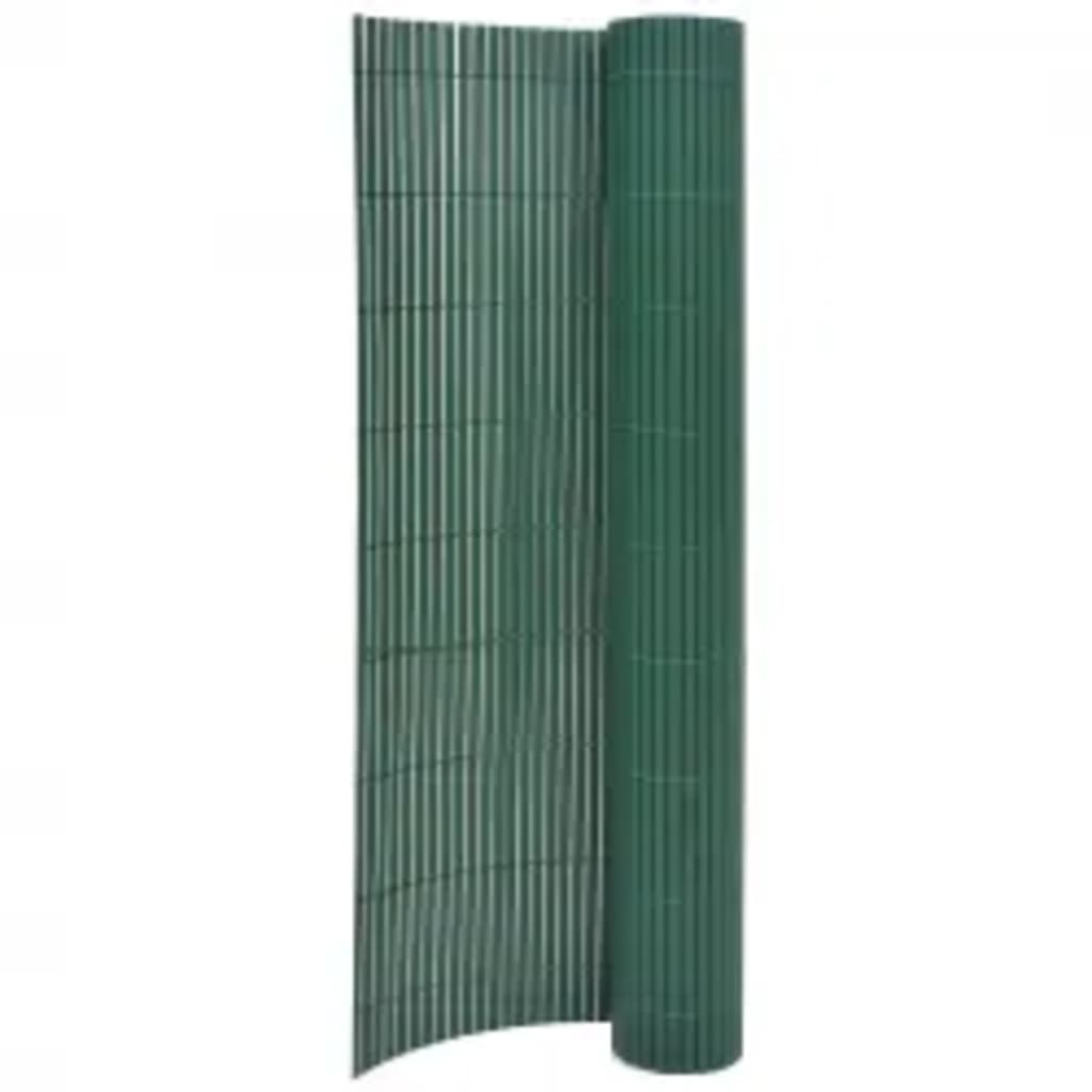 Dobbelsidet hagegjerde 110x500 cm grønn