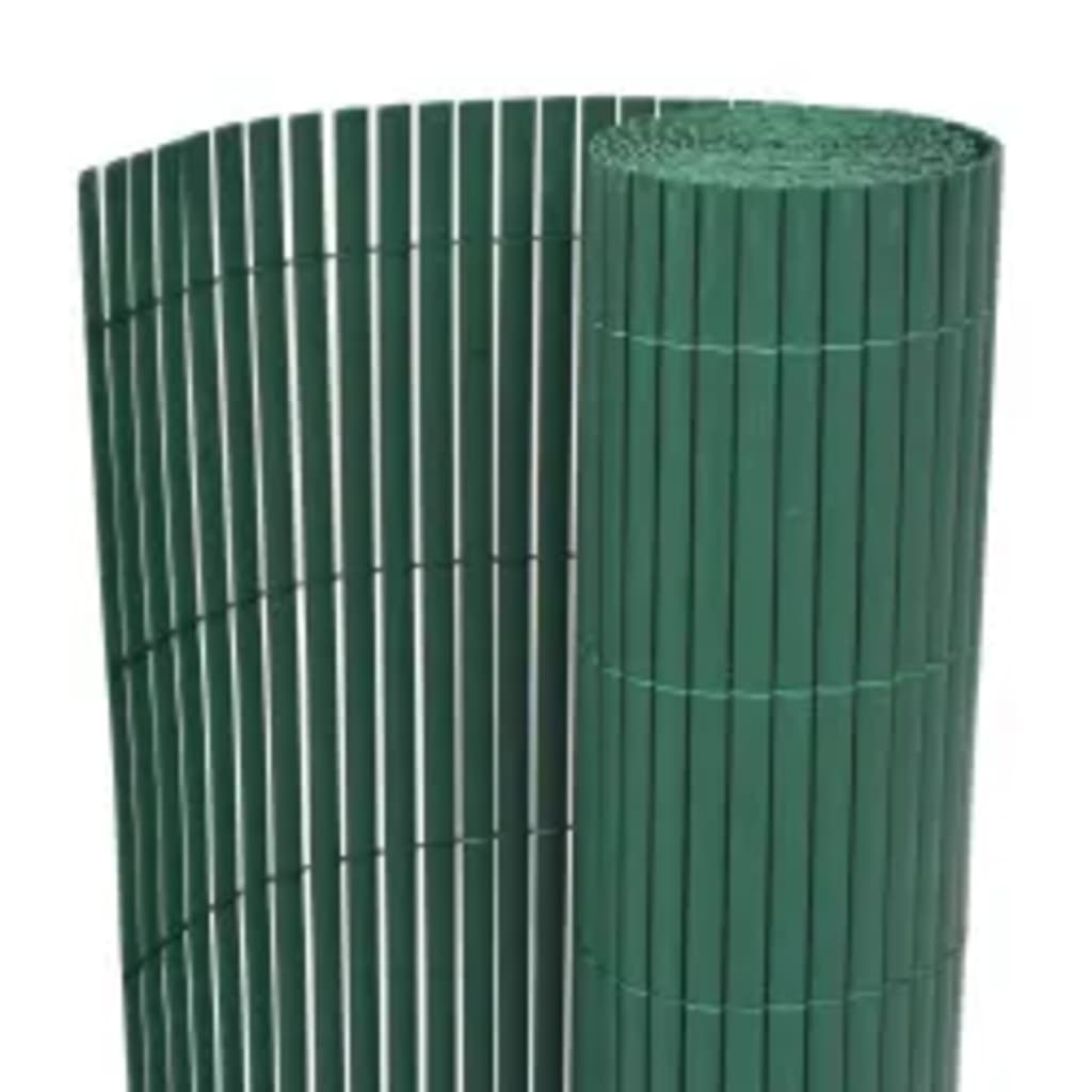 Dobbelsidet hagegjerde 110x500 cm grønn