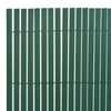 Dobbelsidet hagegjerde 110x500 cm grønn