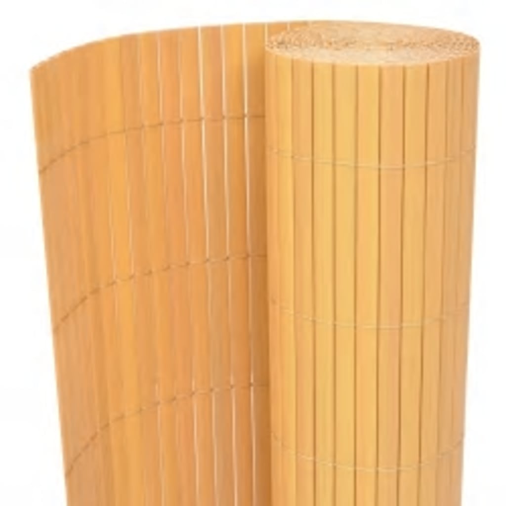 Dobbelsidet hagegjerde 110x500 cm gul vidaXL