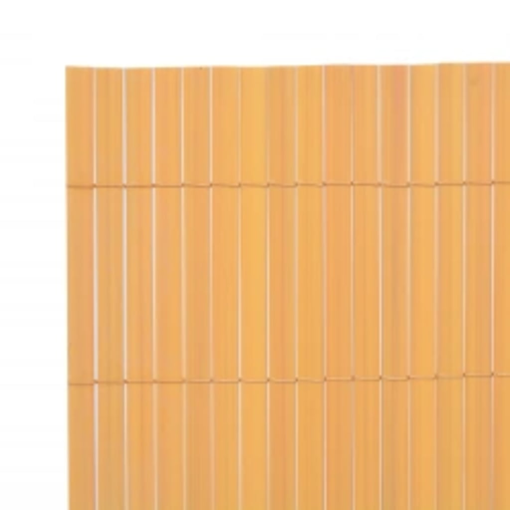 Dobbelsidet hagegjerde 110x500 cm gul vidaXL