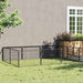 Hundegård svart 6 m² stål