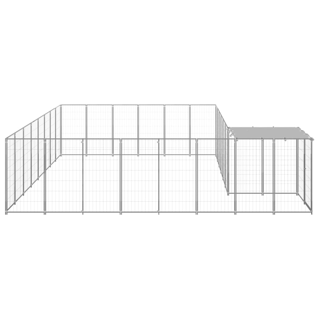 Hundegård sølv 15,73 m² stål