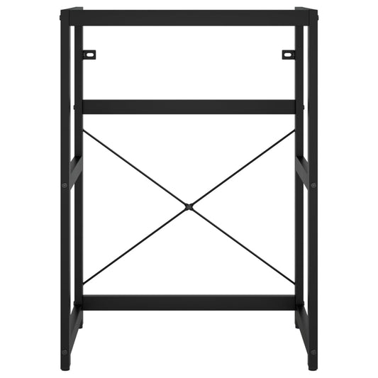 Badehylle svart 59x38x83 cm jern