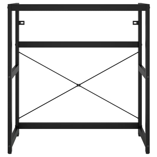 Badehylle svart 79x38x83 cm jern