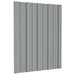 Takpanel 12 pcs Grå 60 x 45 cm Galvanisert stål