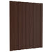 Takpanel 36 pcs Brun 60 x 45 cm Galvanisert stål
