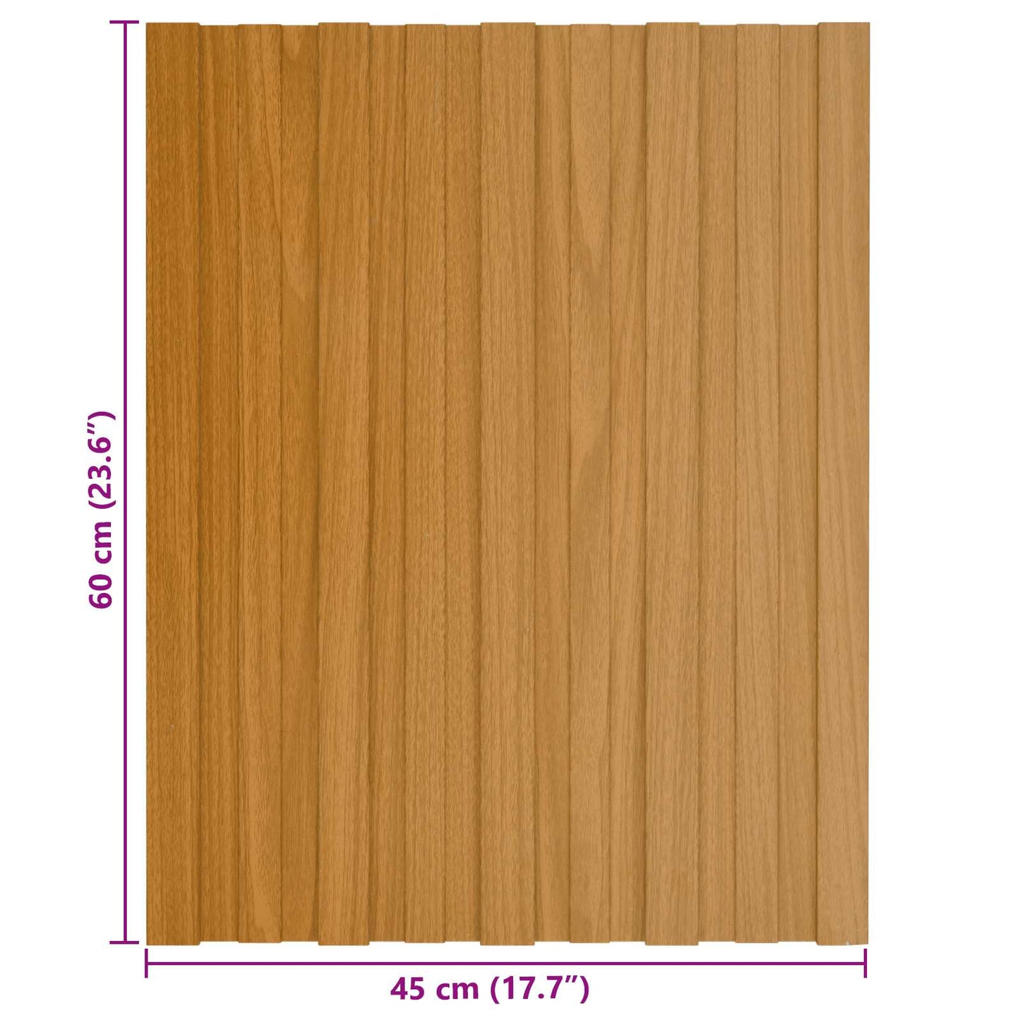 Takpanel 12 pcs Naturlig 60 x 45 cm Galvanisert stål