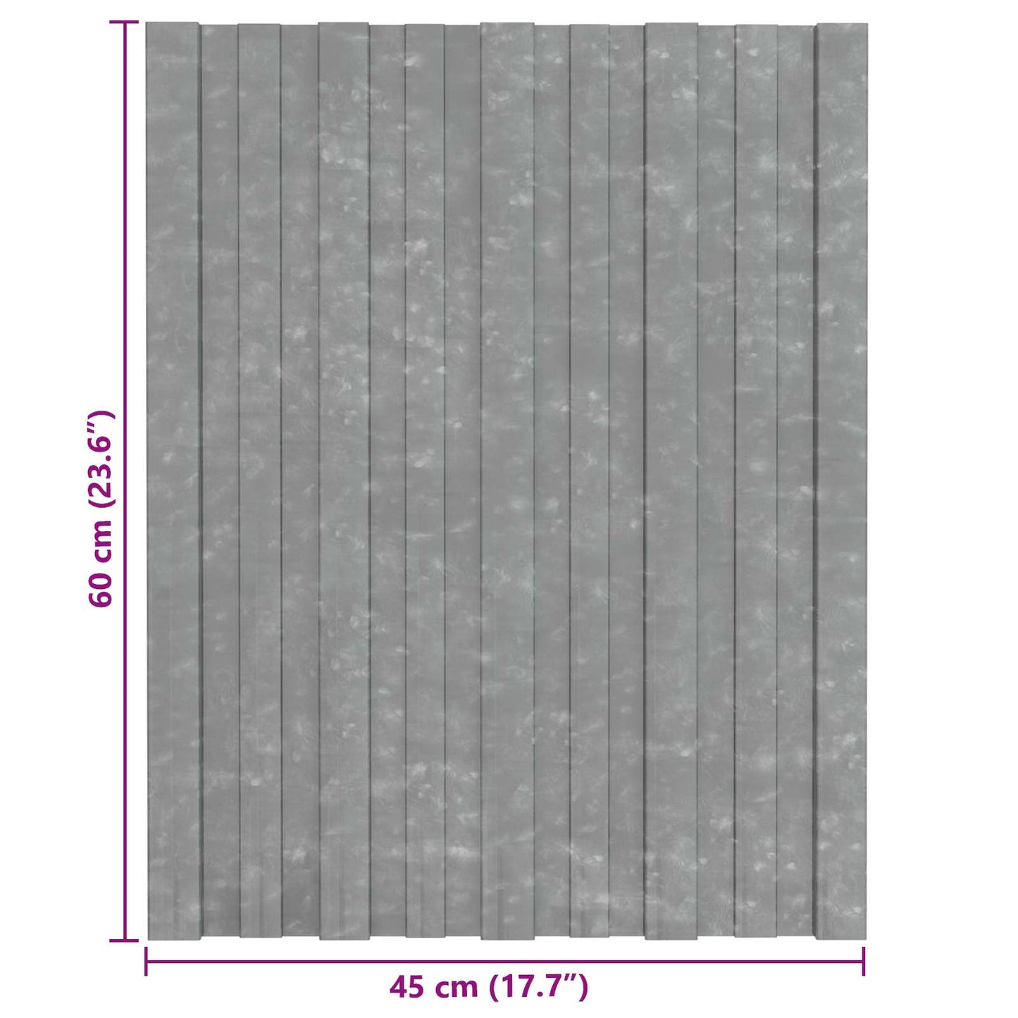 Takpanel 36 pcs Sølv 60 x 45 cm Galvanisert stål